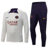 Sudadera De Entrenamiento Trajes Paris Saint-Germain Quarter Zip 23-24 Blanca - Hombre